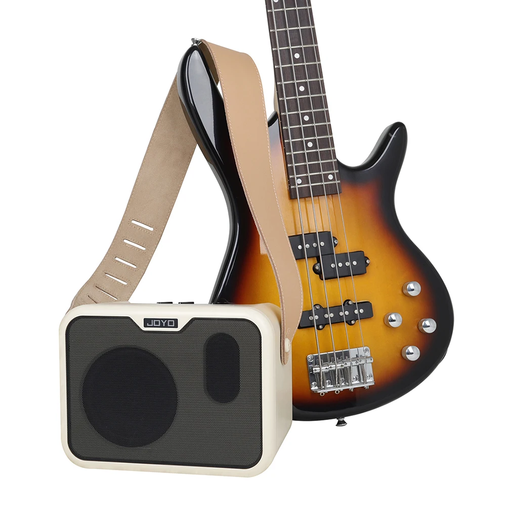 

Portable Electric Bass Audio Amplifier Musical Instrument Accessories Rechargeable AMP Speaker for Electric Acoustic Guitar Bass