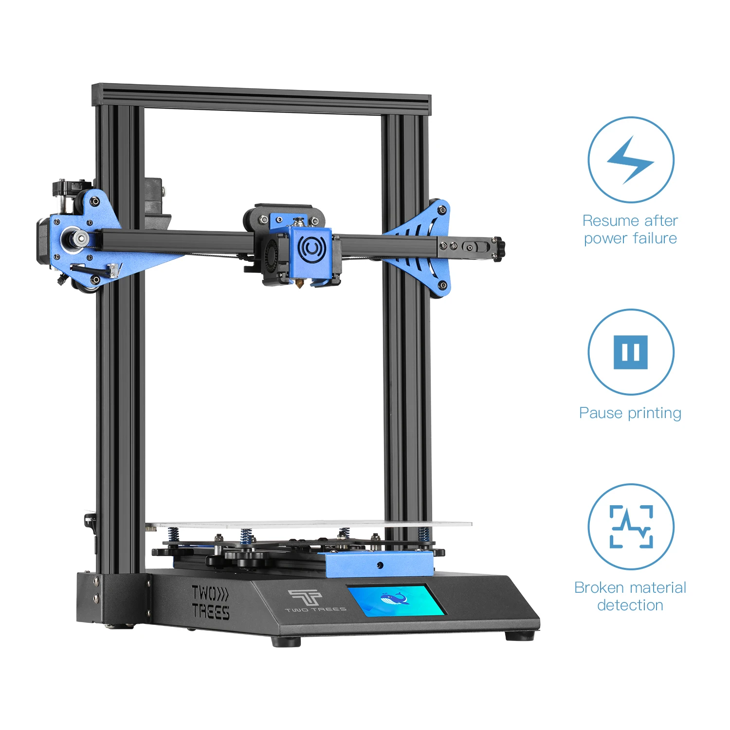 3D-принтер Twotrees BLU-3 V2 I3 принтер с двойным драйвером 235x235 мм | Компьютеры и офис