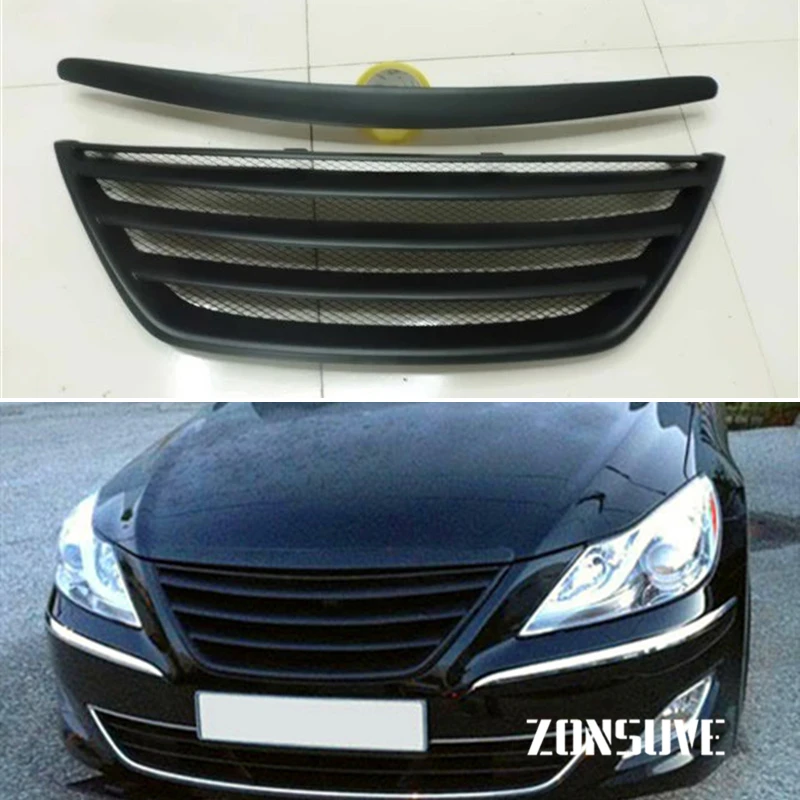 Передняя решетка радиатора для Hyundai Genesis Sedan 2009 2014 из углеродного волокна|Гоночные
