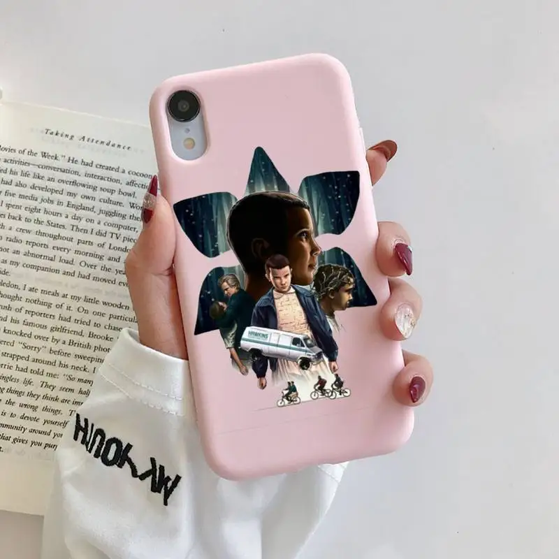 

Stranger Things Phone Case Original Liquid Silicone Phone Case For iphone 11 Pro Max X XS Max XR For iPhone 7 8 6 6S Plus