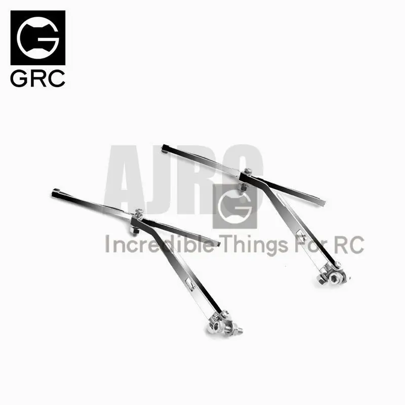 1 pair Silver metal Windshield Wiper For 1/10 RC Tracked Vehicle Trax TRX4 TRX-4 Defender Wiper enlarge