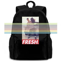 fresh prince bel air hipster will smith trill indie swagg hip hop women men backpack laptop travel school adult