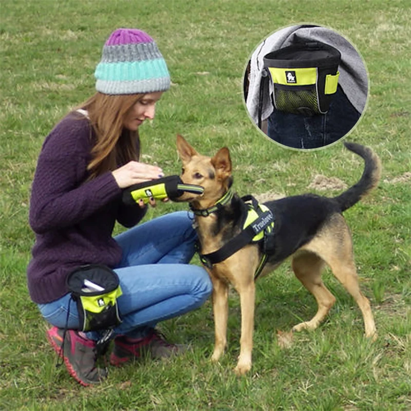 

Truelove Portable Travel Dog Snack Treat bag Reflective Pet Training Clip-on Pouch Bag Easy Storage belt bag Poop Bag Dispenser