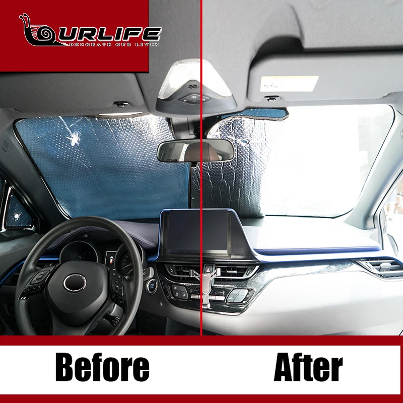 Автомобильный Алюминиевый козырек на лобовое стекло для Toyota CHR XA10 2018 2019 2020 2021 2022 |