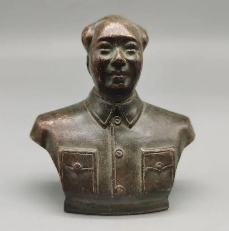 

China brass great leader Chairman MAO small crafts statue