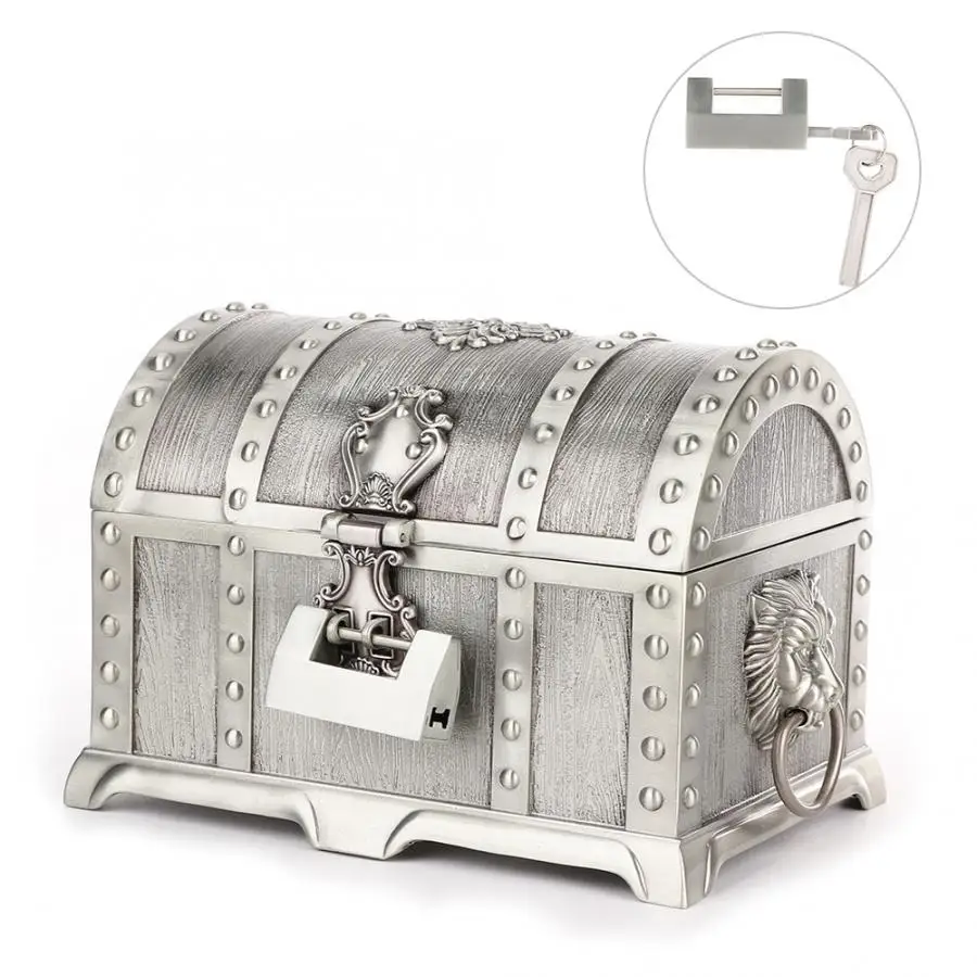 Винтажный стиль олово цвет сокровище контейнер для хранения ювелирных изделий