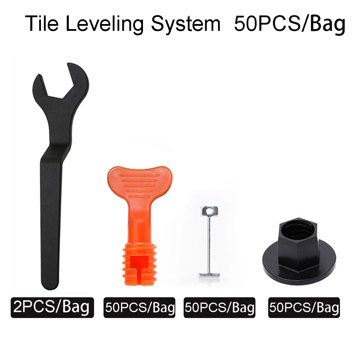 

NEW 52Pcs Level Wedges Tile Spacers For Flooring Wall Tile Spacer Carrelage Tile Leveling System Leveler Locator Spacers Plier