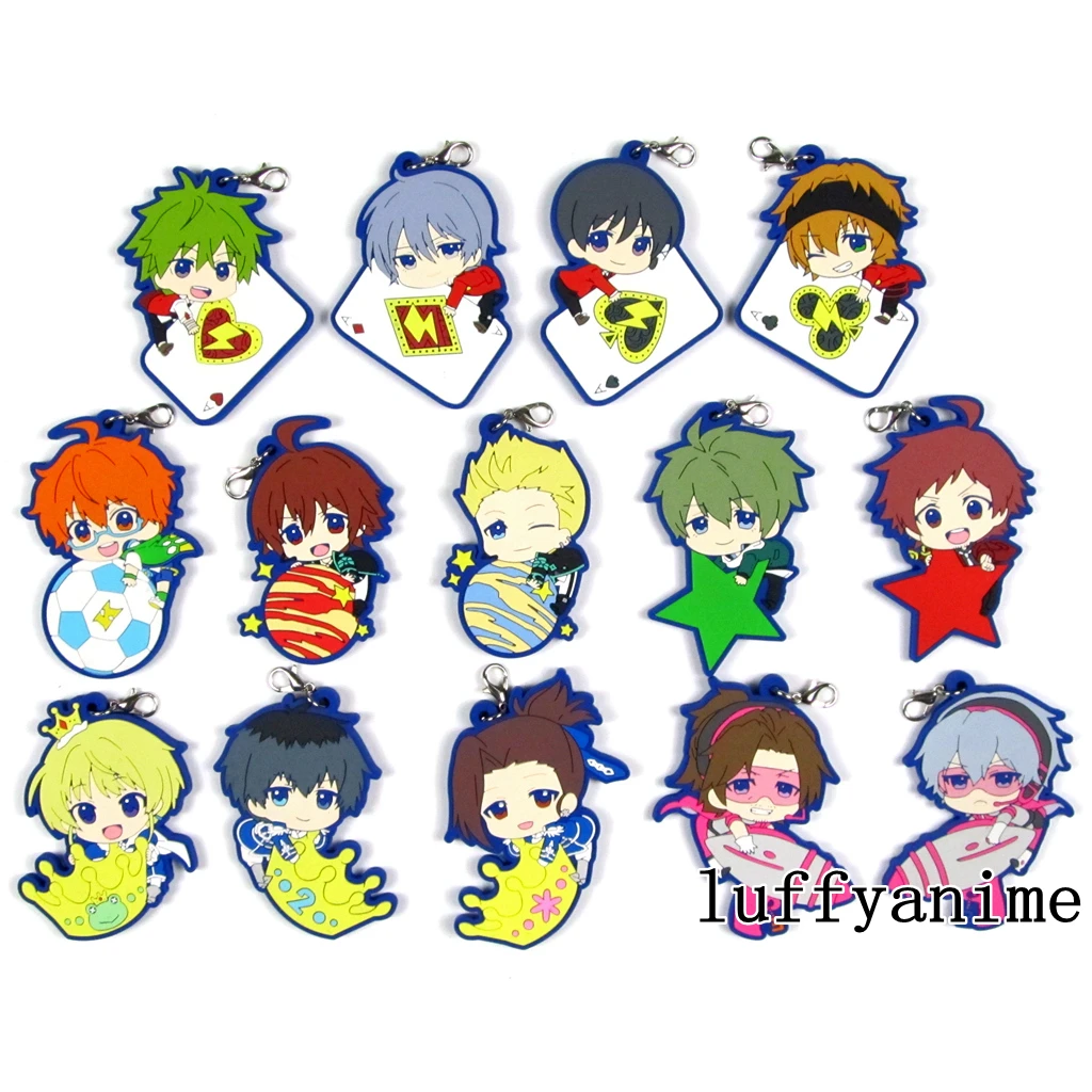 

idolmast SideM Rubber Pendant Mascot The idol master Akiyama Hayato Amagase Toma Tendo Teru Anime Phone strap Charm Keychain