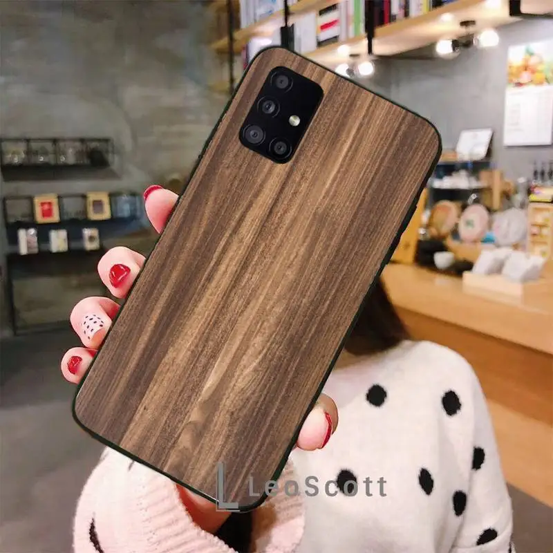 

Pattern wood textures Phone Case For Samsung A50 A51 A71 A20E A20S S10 S20 S21 S30 Plus ultra 5G M11
