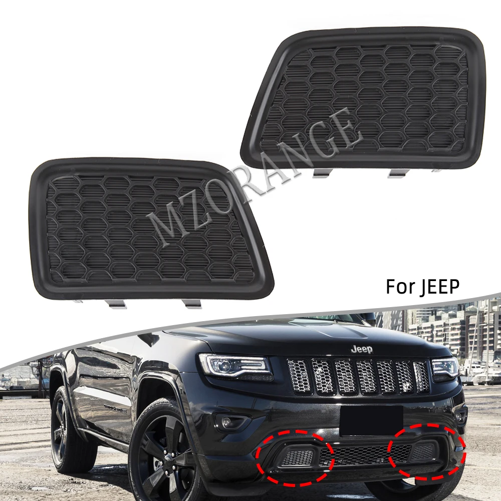 Front Bumper Grille Bezel Cover for Jeep Grand Cherokee 2014 2015 2016 Front Lower Grille Tow Insert Bezel 68143098AC/68143099AC