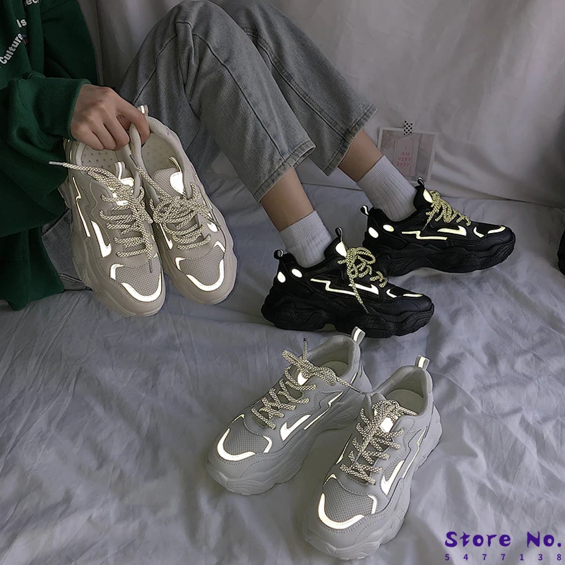 Женские кроссовки модная обувь женские теннисные туфли на каблуке женская