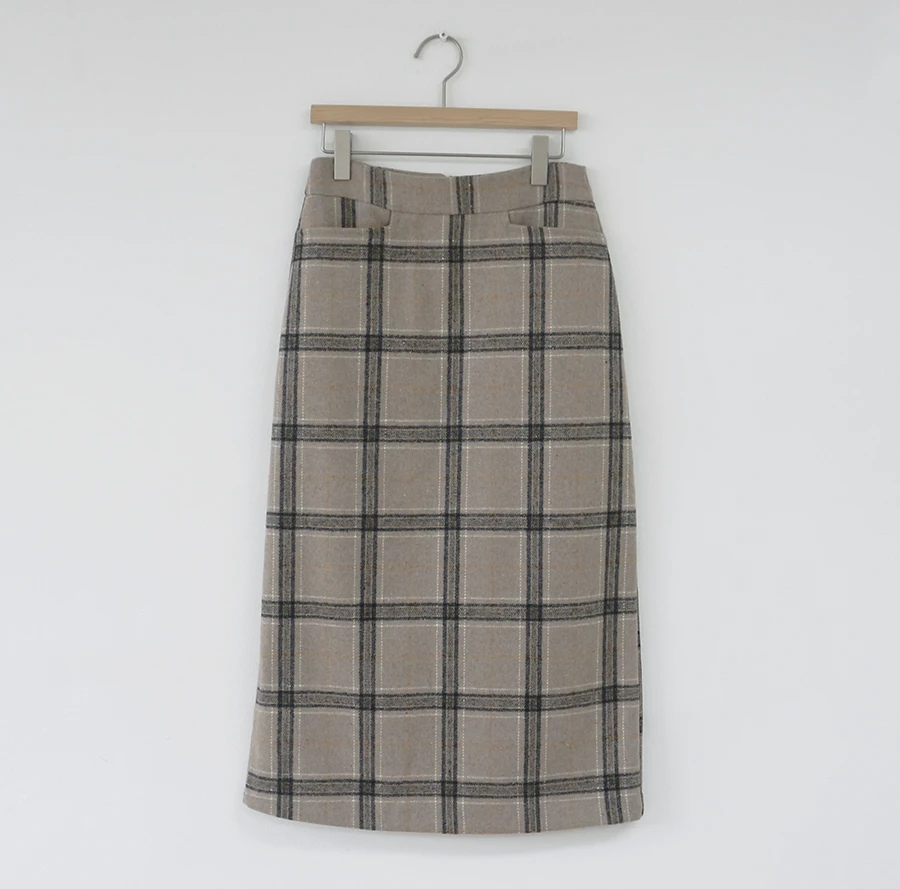 

Vintage plaid Women Skirts Autumn Pencil Long Girls Skirt Female Warm Thick Skirts Winter winter women winter skirt
