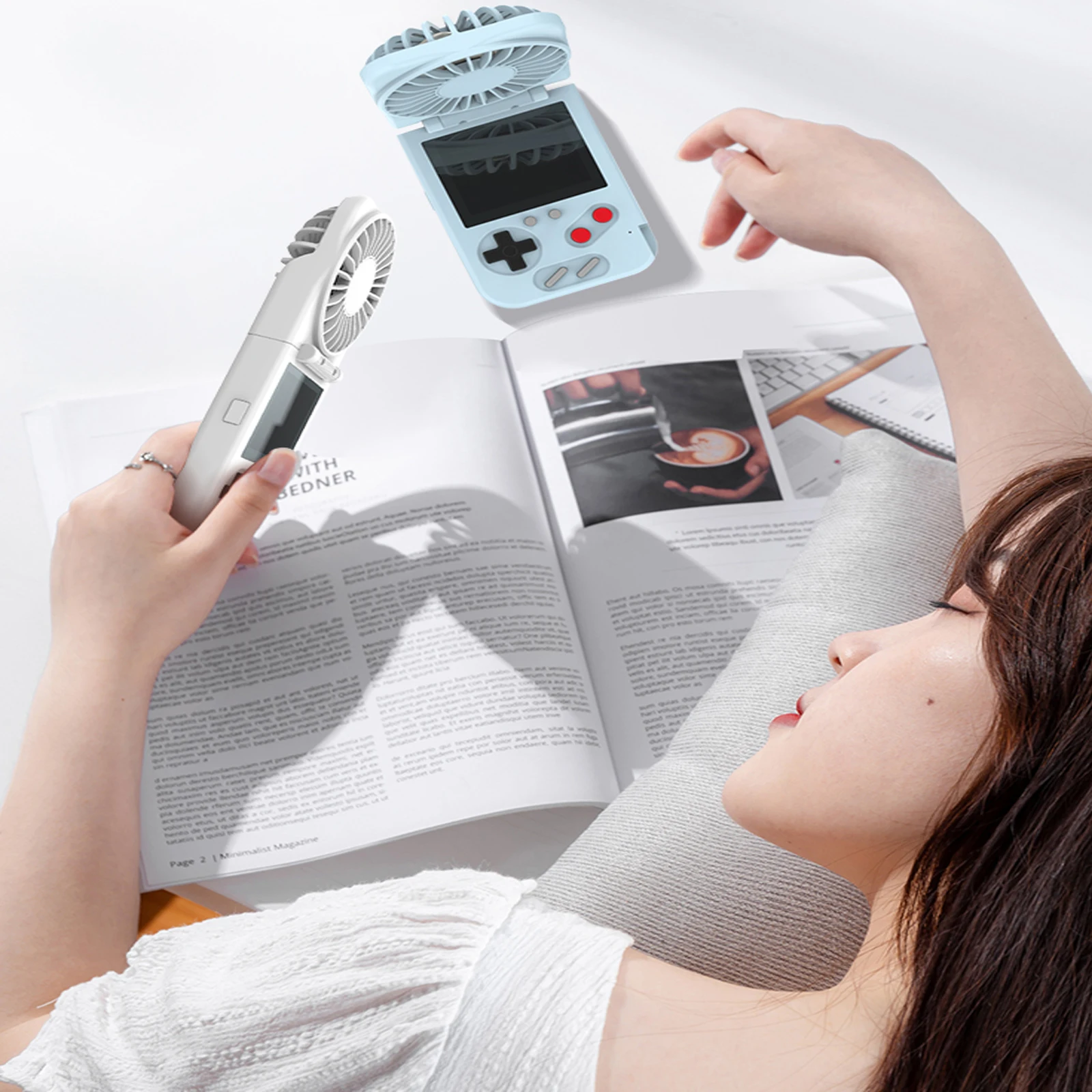 Новинка USB портативные вентиляторы электрический портативный мини-экран игровая