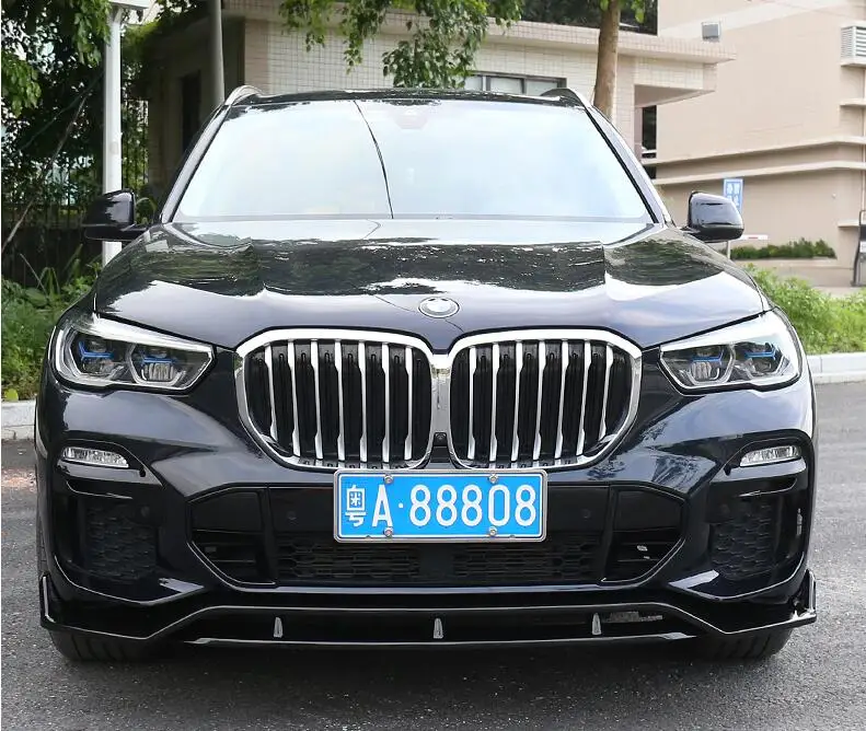 ABS глянцевый черный передний бампер спойлер задний багажник диффузор боковой