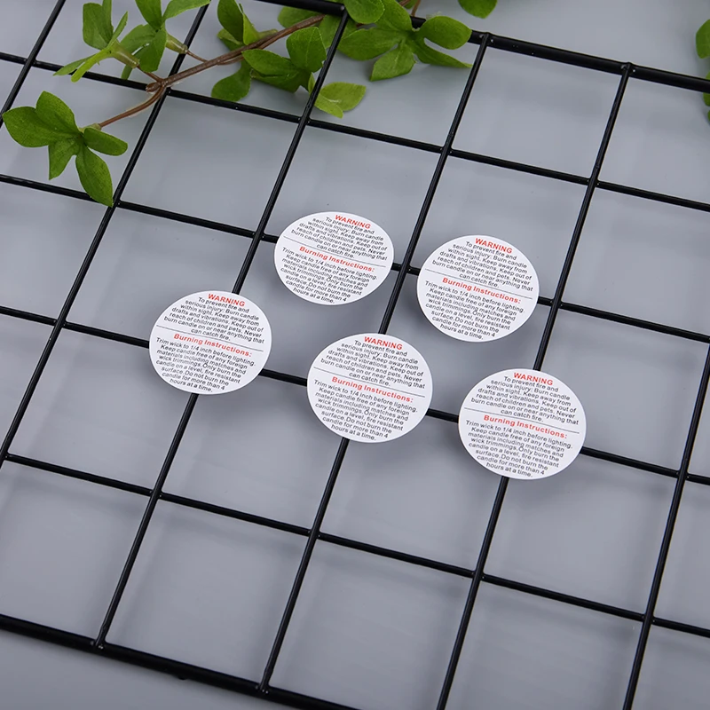 

500Pcs/Roll Wootile Candle Warning Label Candle Jar Container Sticker Waterproof Candle Safety Label, Vow Sticker Label 3.8cm