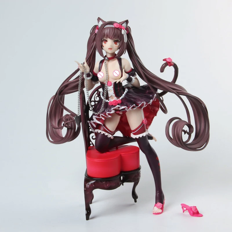 Оригинальные фигурки Nekopara Chocola ваниль ПВХ Кошка девушка сексуальная девушка фигурка японского аниме ПВХ взрослые Фигурки игрушки аниме фигурки