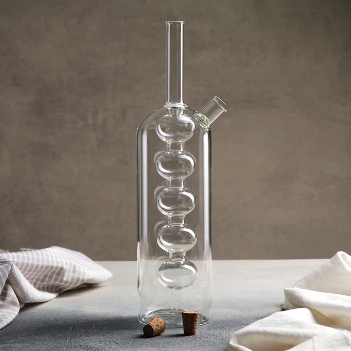 Бутыль 2 в 1 для соусов и масла Пузыри 850/200 мл 11 5×8×34 см | Дом сад