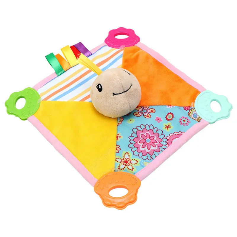 

Hot Selling Infant Cartoon Animal Appeasing Towel 0-1 Years Old Baby-Bite Sound Making with xiang qiu Comforter Toys