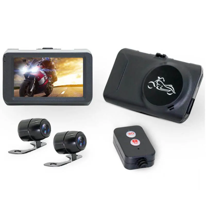 3 0 дюймовый водонепроницаемый IP67 моторегистратор HD 1080P с двумя объективами