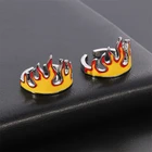 2021 кольцо из аниме рассекающий демонов Kimetsu No Yaiba, Rengoku Kyoujurou, металлические кольца с красным пламенем, аксессуары в стиле хип-хоп для женщин и мужчин