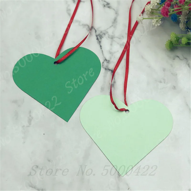 50 шт. в форме сердца декоративные карты открытки для пожеланий свадебные