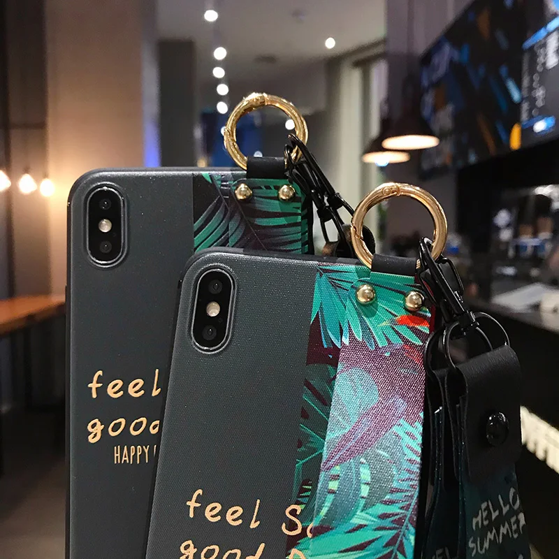 se 2020 wrist strap case for iphone 12 11 pro max x xr xs max 6 6s 7 8 plus se 2020 soft tpu protective cover with neck lanyard free global shipping