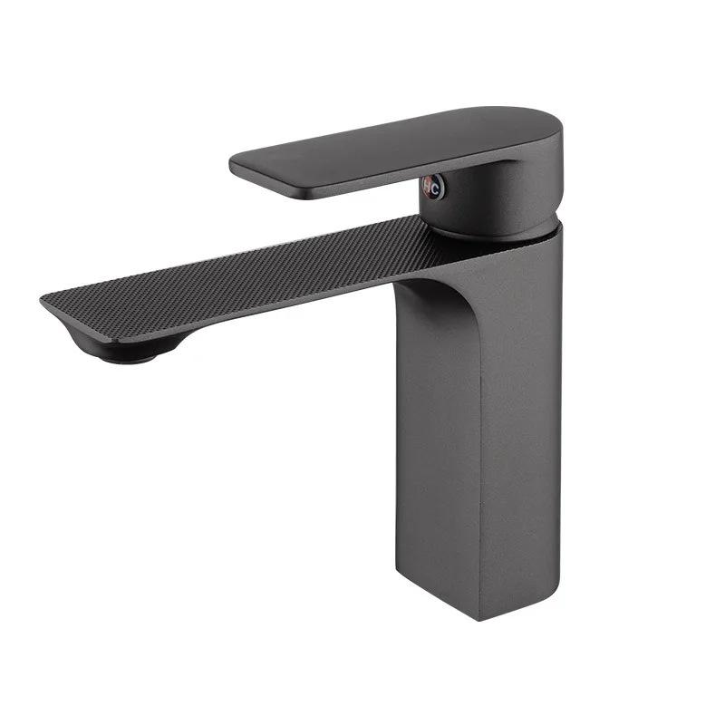 

Factory Direct Frosted Grey Basin Faucet Hotel Wash Basin Basin Basin Hot And Cold Nordic Home Decoration