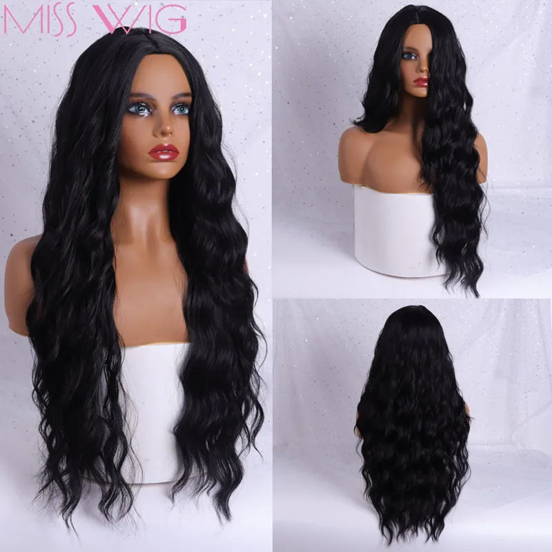 Женские длинные кудрявые парики MISS WIG из синтетических волос