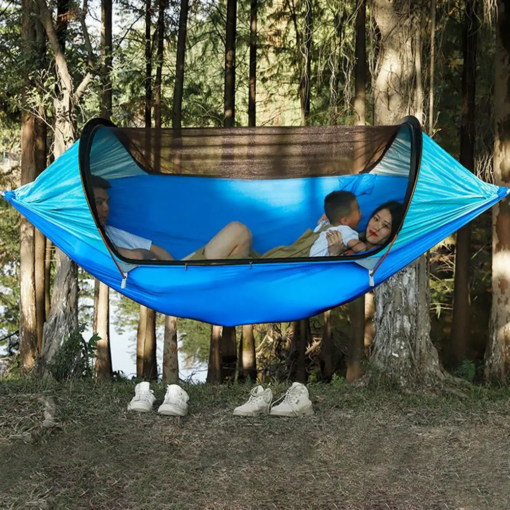 Туристический гамак нейлоновая двойная качели для сна со съемной сеткой