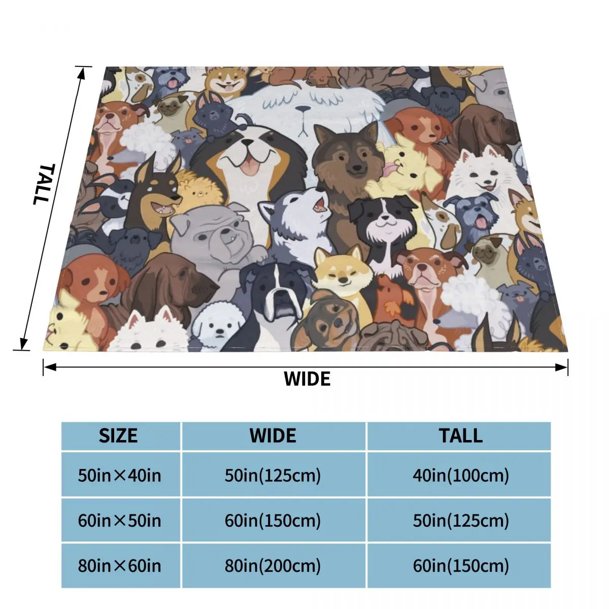 Pupper Party Blanket Dog Pet Puppy Animal Plush Warm Soft Flannel Fleece Throw Blanket For Sofa Bed Quilt Office Customized images - 6