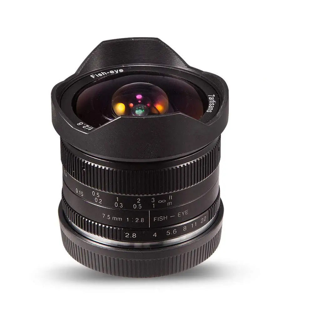 BEESCLOVER 7 5 мм F2.8 объектив рыбий глаз 180 ручной фиксированный для E Mount Canon крепление