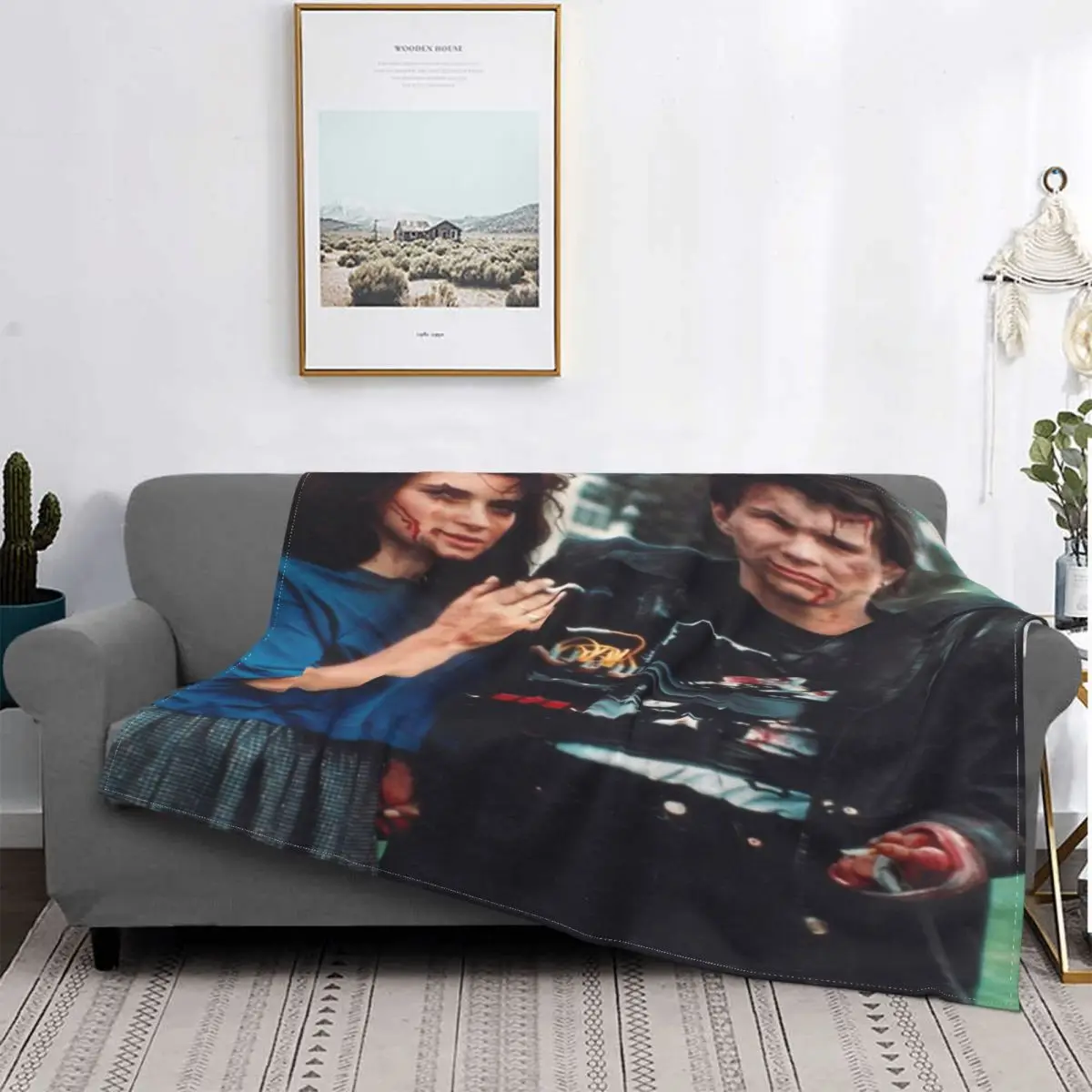 

JD & VS-colcha a cuadros para cama, manta mullida a cuadros, manta para cama