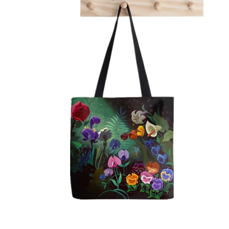 

Сумка-шоппер с принтом Алисы, женская сумка для покупок в стиле Харадзюку, холщовая сумка-шоппер для девушек, сумка-тоут, женская сумка через...