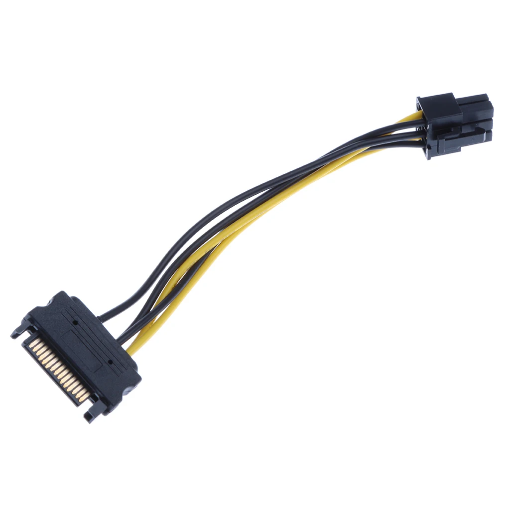 SATA адаптер питания Шнур 15 контактный к 6 PCI Express карты силовые кабели|Компьютерные