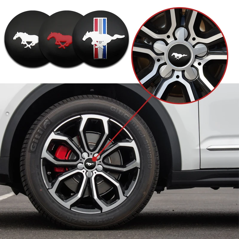 4 шт. 56 мм наклейки на обод обода автомобиля Ford mk2 Mustang Kuga 2015 2017 2018 |
