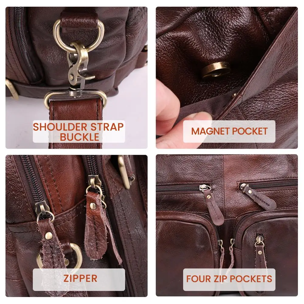 Новый дизайнерский мужской портфель JOGUJOS из натуральной кожи деловые сумки через