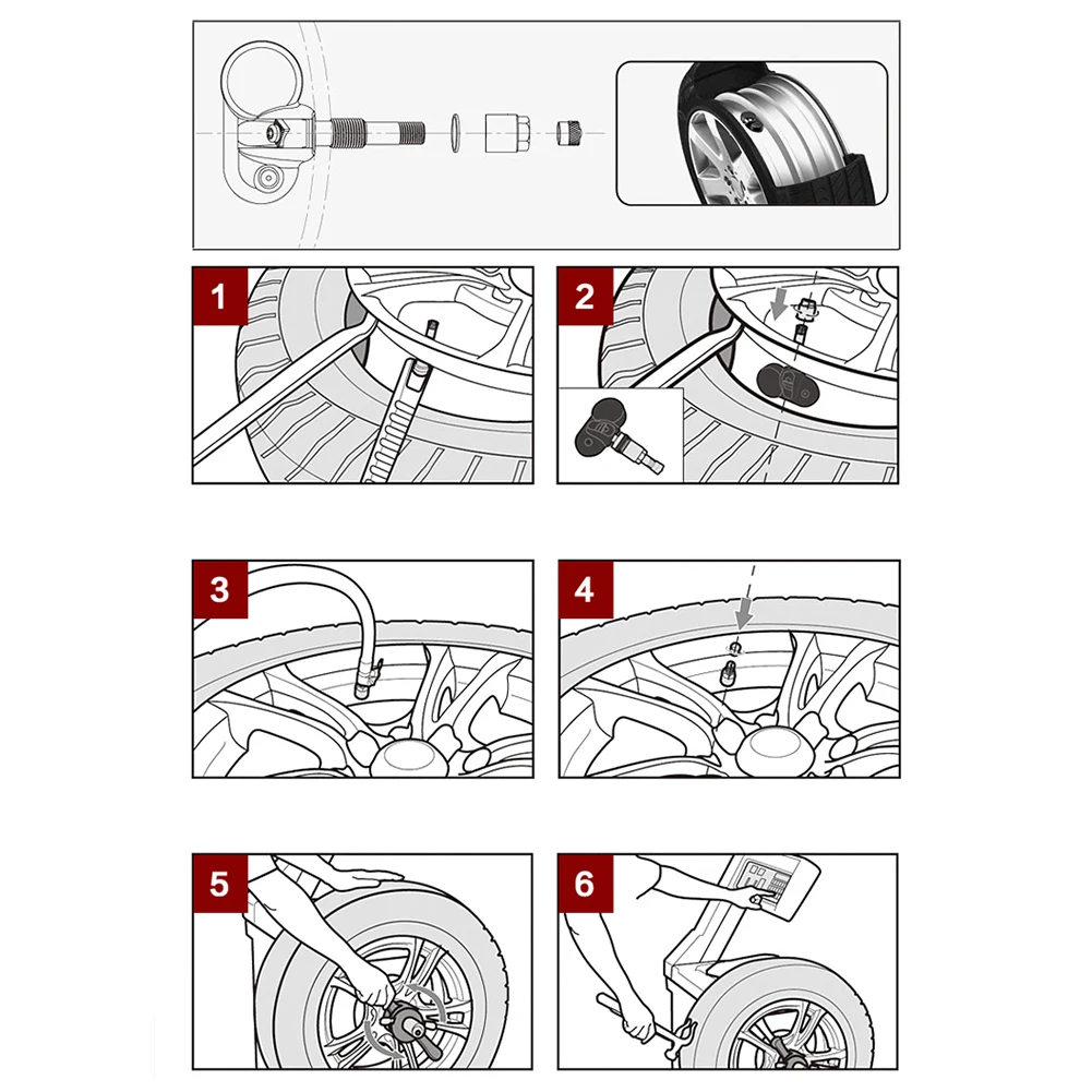 Встроенный датчик давления в шинах TPMS для TP620 | Автомобили и мотоциклы