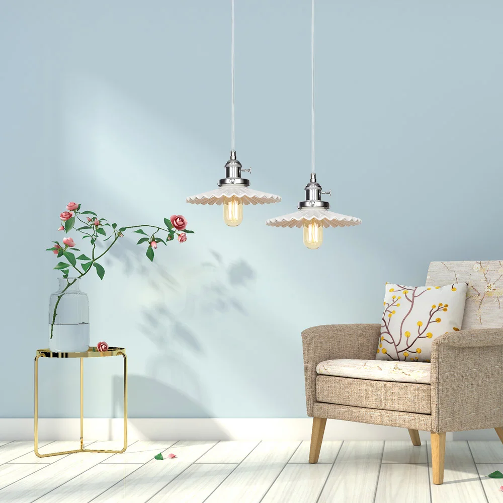 Скандинавский дизайн регулируемый подвесной светильник железный стеклянный