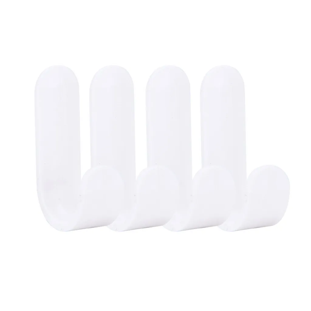 4 шт. прочная неисправная вешалка для полотенец без следов|Крючки и направляющие|