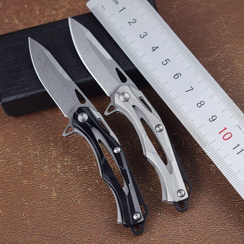 

KERZEMAN D2 Blade Pocket Folding Knife Steel Ball Bearing Handle Outdoor Survival Samping Hunting EDC Tool Portable Self-Defense