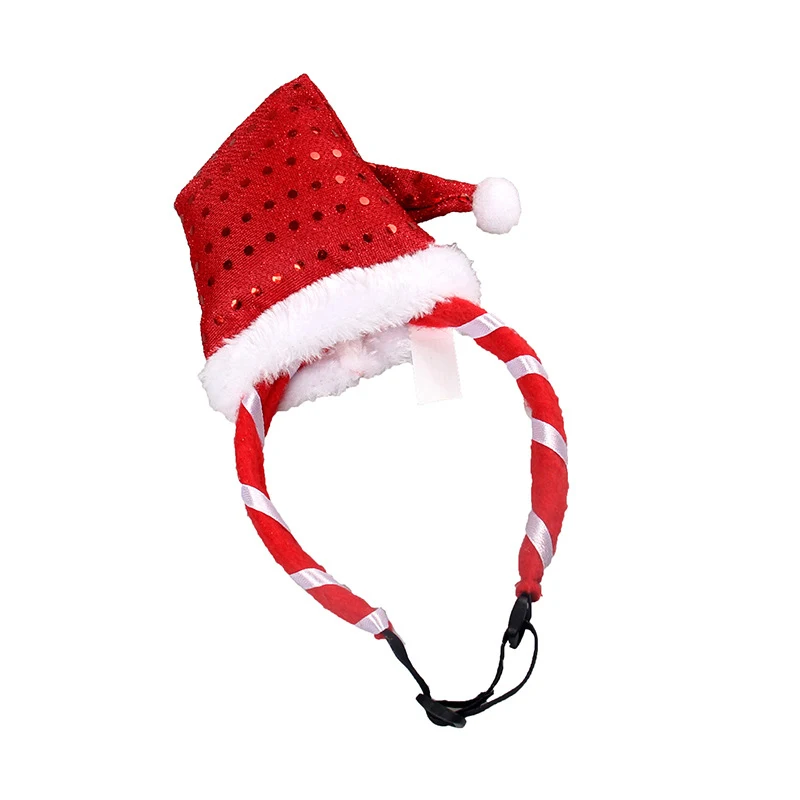 1 шт. и красными блестками на Рождество Кепки Кошка Собака Собачка Щенок