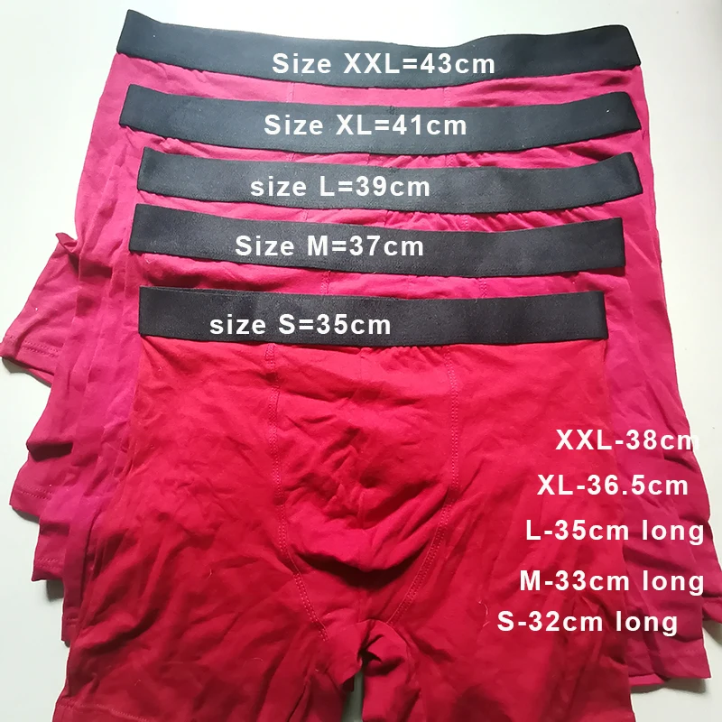Boxershorts Male Underpants Men Boxers Long Panties Underwear Cotton Loose Under Wear Plus Size boxer homme