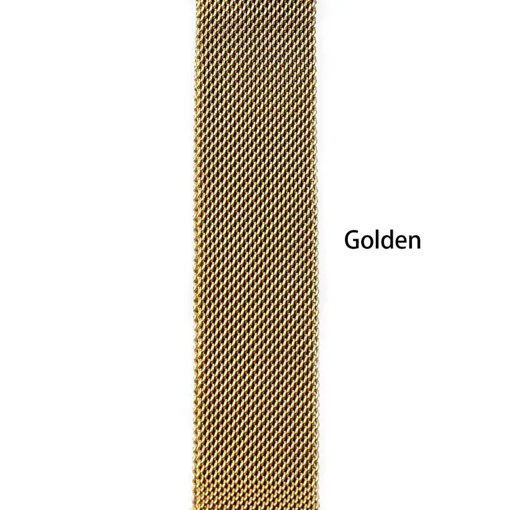 Gold DIMU Миланский Браслет, Браслет для наручных часов Apple Watch, версии 5/4/3/2/1 38 мм 42 мм Нержавеющая сталь ремешок для наручных часов iWatch, 40 мм, длина-44 мм, ремешок для часов - Цвет ремешка: Gold