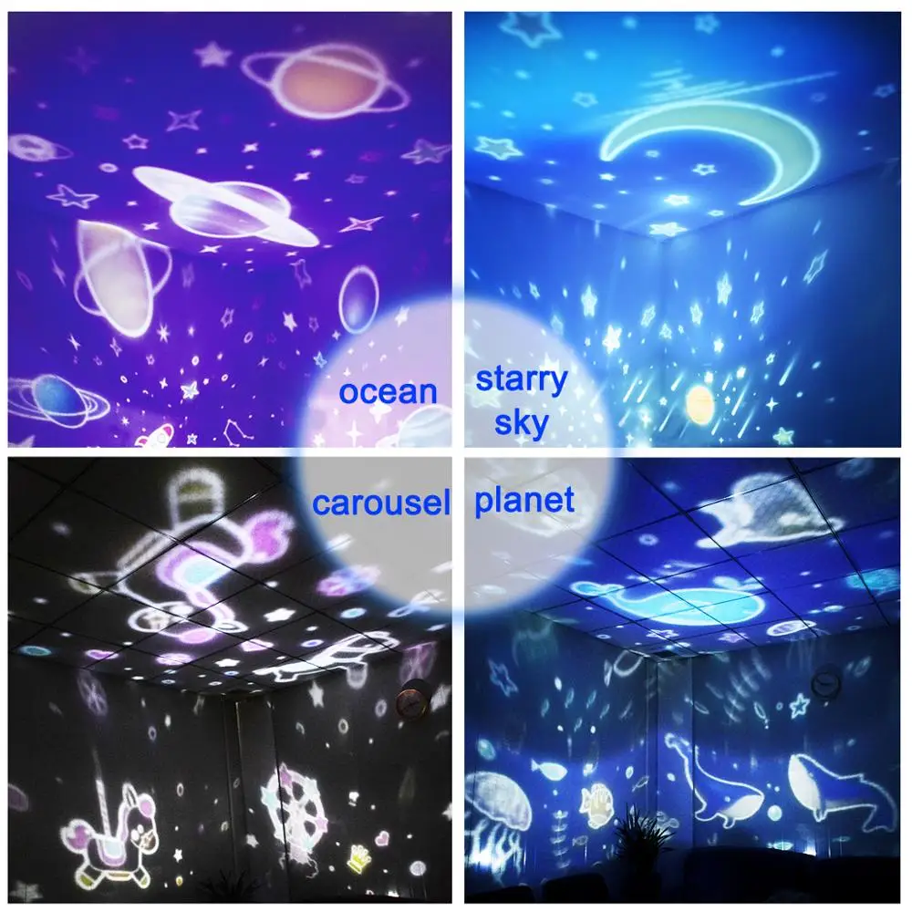 Звезда проектор луна лампа Звездный ночной Светильник СВЕТОДИОДНЫЙ светильник