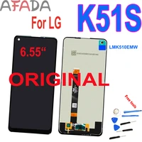 original 6 55 for lg k51s lcd lmk510emw lm k510emw display touch screen digitizer assembly replacement 7201200 pixels repair