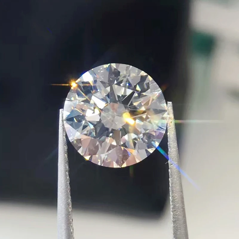 10 мм EF цвет Moissanite круглый блестящий отличный срез 4ct свободные бусины moissanite