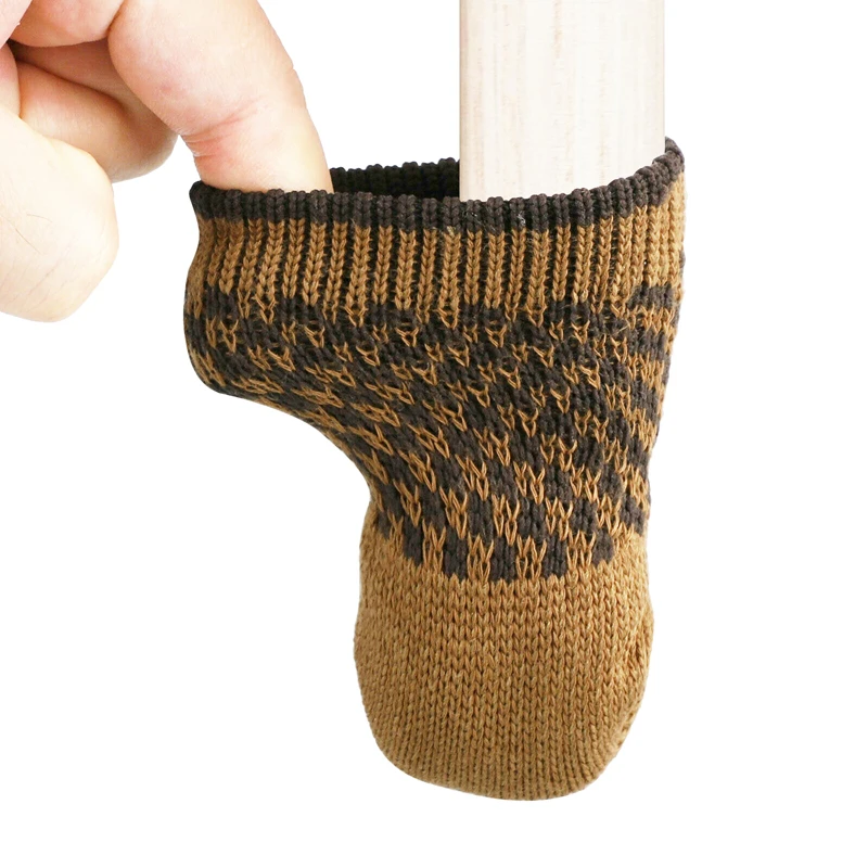 4 шт. носки для ног на стуле тканевые перчатки защита от пола вязаные шерстяные