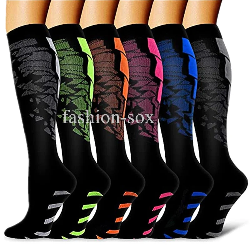 

Compression Socks 15-20 MmHg For Women Men Athletic Comfortable Anti Fatigue Nylon Medical Nursing Socks Marathon Running Socks