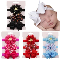 new children headband set bow knot head bandage toddlers hair band infant hair accessories photography props christmas gifts