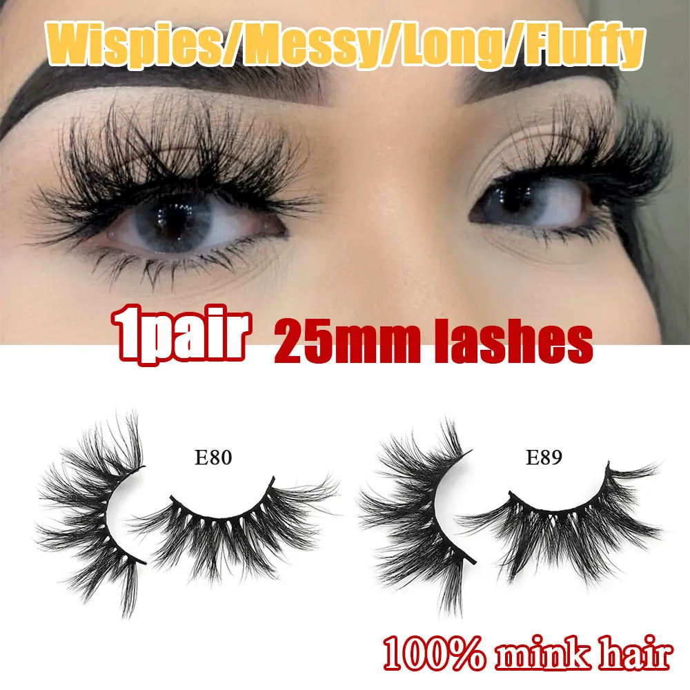 

1 пара, 25 мм, 6D, 100% норковые волосы, полная полоска, накладные ресницы, пушистые, длинные натуральные ресницы, ручная работа, макияж для глаз T